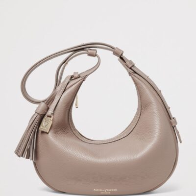 Aspinal Of London Small Leather Soho Crescent Shoulder Bag - Image 2