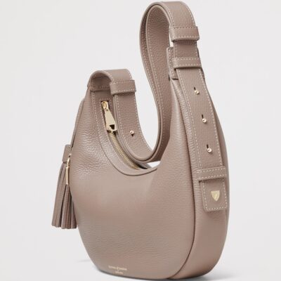 Aspinal Of London Small Leather Soho Crescent Shoulder Bag - Image 3