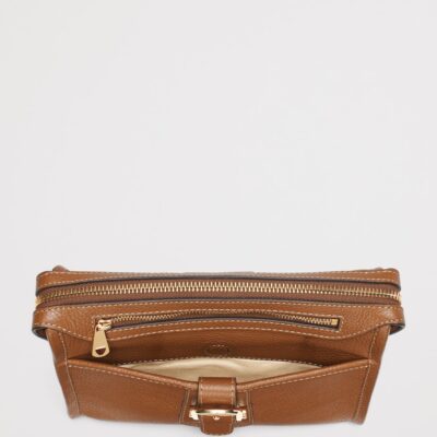 Aspinal Of London Small Leather Bella Cross-Body Satchel - Image 5
