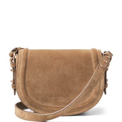 Aspinal Of London Suede Stella Cross-Body Satchel - Image 1