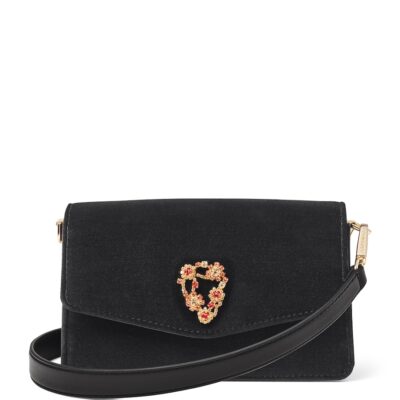 Aspinal Of London Velvet Eliza Clutch Bag - Image 1