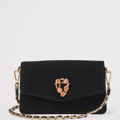 Aspinal Of London Velvet Eliza Clutch Bag - Image 2