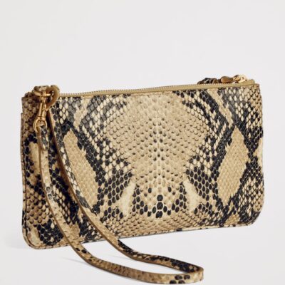 Balenciaga Calfskin Python-Embossed Pouch - Image 4