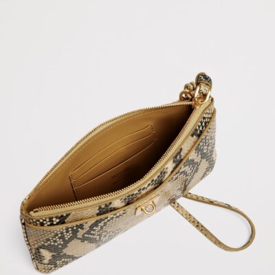 Balenciaga Calfskin Python-Embossed Pouch - Image 5