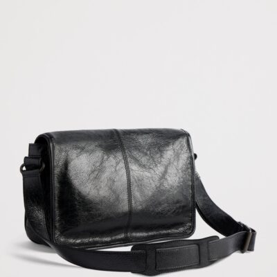 Balenciaga Crinkled Calfskin Le City Messenger Bag - Image 3