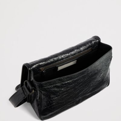 Balenciaga Crinkled Calfskin Le City Messenger Bag - Image 4