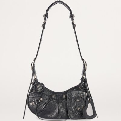 Balenciaga Extra-Small Leather Le Cagole Shoulder Bag - Image 5