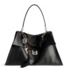 Balenciaga Large Leather Hourglass Top-Handle Bag - Image 1