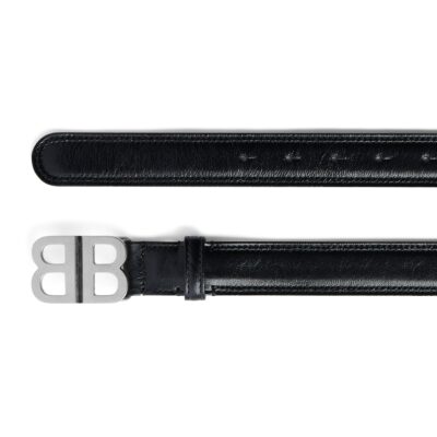 Balenciaga Leather BB Belt - Image 1
