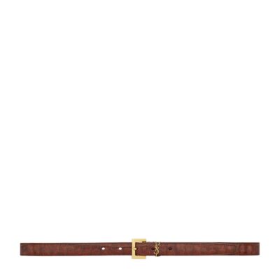 Balenciaga Leather BB Logo Belt - Image 5