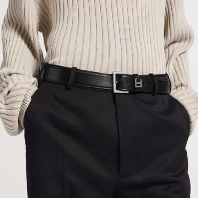 Balenciaga Leather Hourglass Belt - Image 2