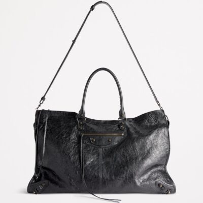 Balenciaga Leather Le City Travel Top-Handle Bag - Image 3