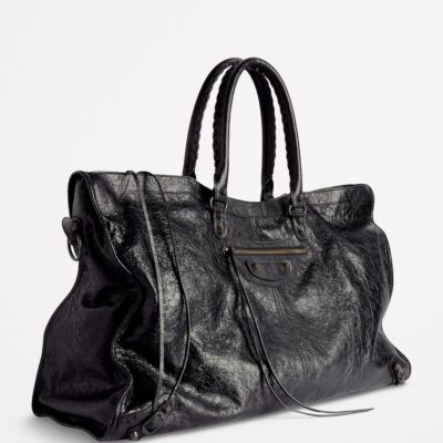 Balenciaga Leather Le City Travel Top-Handle Bag - Image 4