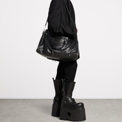 Balenciaga Leather Le City Travel Top-Handle Bag - Image 5