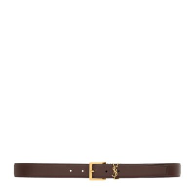 Balenciaga Leather Logo Belt - Image 2