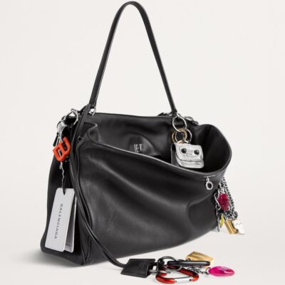 Balenciaga Leather Rodeo Shoulder Bag - Image 4