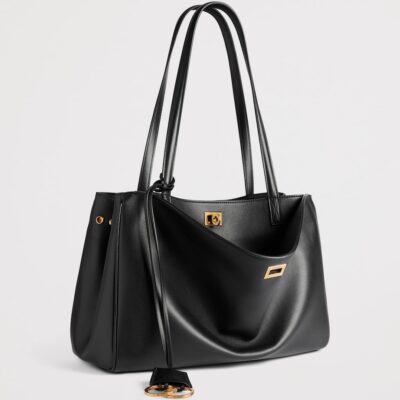 Balenciaga Leather Rodeo Tote Bag - Image 4