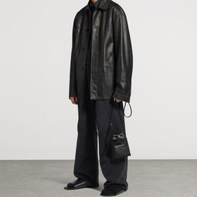 Balenciaga Leather Shopper Phone Holder - Image 2