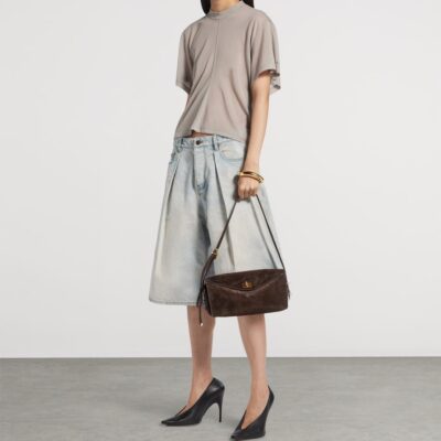 Balenciaga Medium Calfskin Le 7 Shoulder Bag - Image 3