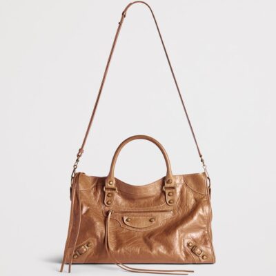 Balenciaga Medium Leather Le City Top-Handle Bag - Image 5