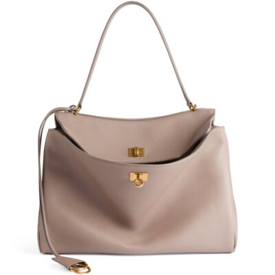 Balenciaga Medium Leather Rodeo Top-Handle Bag - Image 1