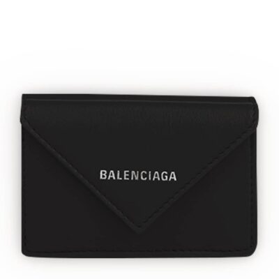 Balenciaga Mini Leather Papier Wallet - Image 1