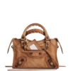 Balenciaga Mini Waxed Suede Le City Top-Handle Bag - Image 1