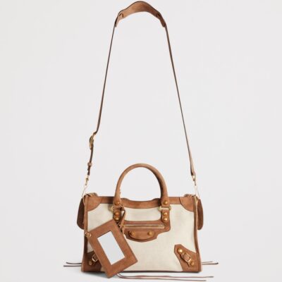Balenciaga Small Canvas Le City Top-Handle Bag - Image 2