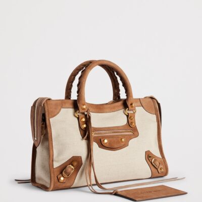 Balenciaga Small Canvas Le City Top-Handle Bag - Image 3