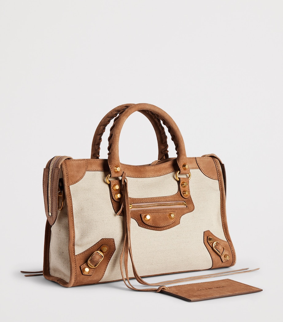 Balenciaga Small Canvas Le City Top-Handle Bag - Image 3