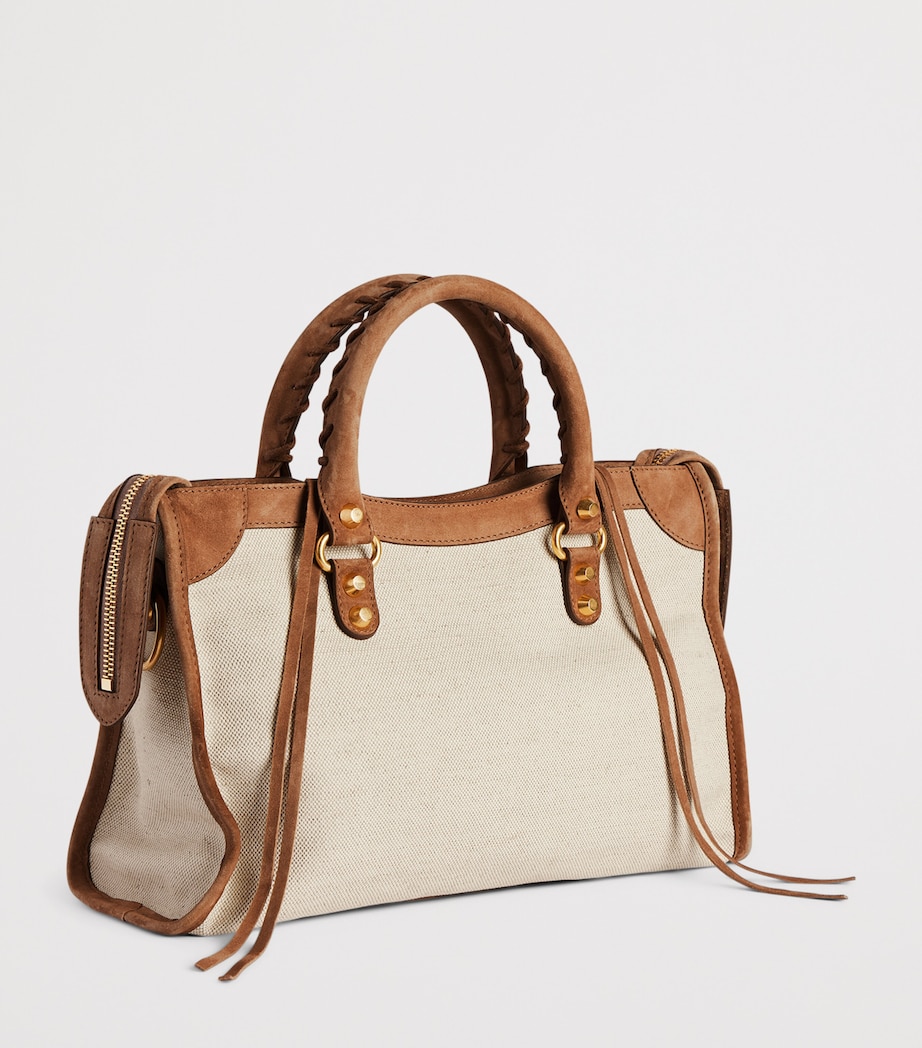 Balenciaga Small Canvas Le City Top-Handle Bag - Image 4