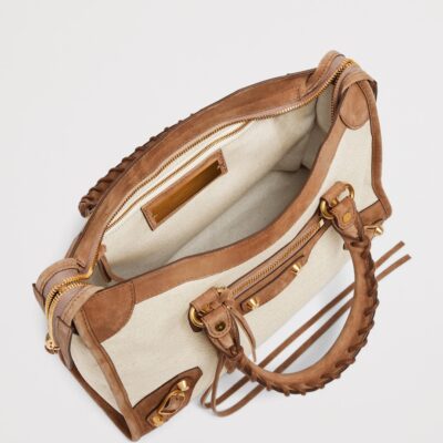 Balenciaga Small Canvas Le City Top-Handle Bag - Image 5