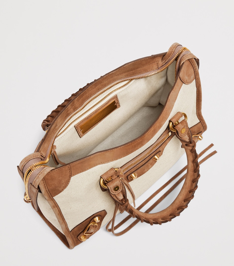 Balenciaga Small Canvas Le City Top-Handle Bag - Image 5