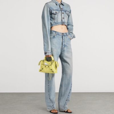 Balenciaga Small Lambskin Le City Top-Handle Bag - Image 2