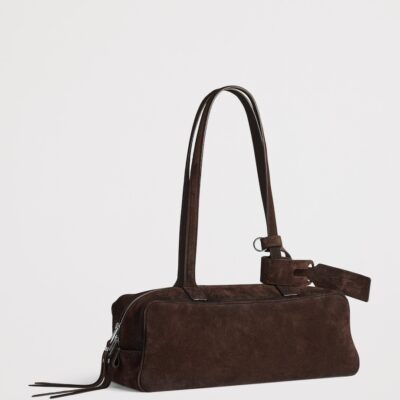 Balenciaga Small Leather Carrie Bowling Top-Handle Bag - Image 4