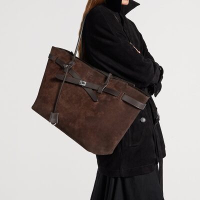 Balenciaga Suede Bel Air Tote Bag - Image 2