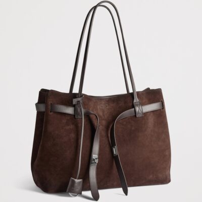 Balenciaga Suede Bel Air Tote Bag - Image 3