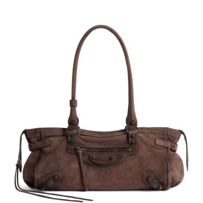 Balenciaga Suede Le City East West Shoulder Bag - Image 1