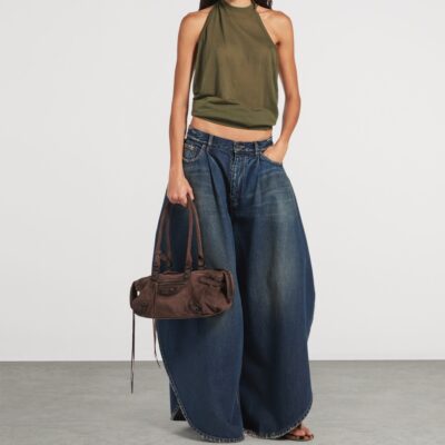 Balenciaga Suede Le City East West Shoulder Bag - Image 2