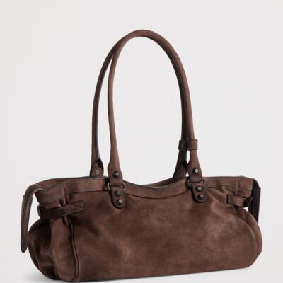 Balenciaga Suede Le City East West Shoulder Bag - Image 4