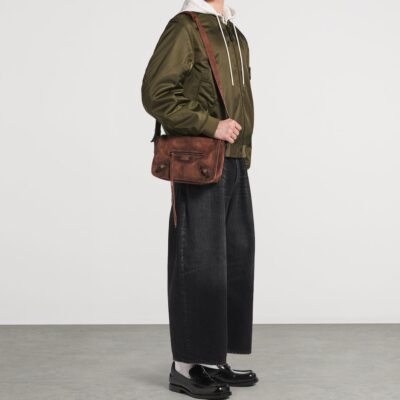 Balenciaga Suede Le City Messenger Bag - Image 2