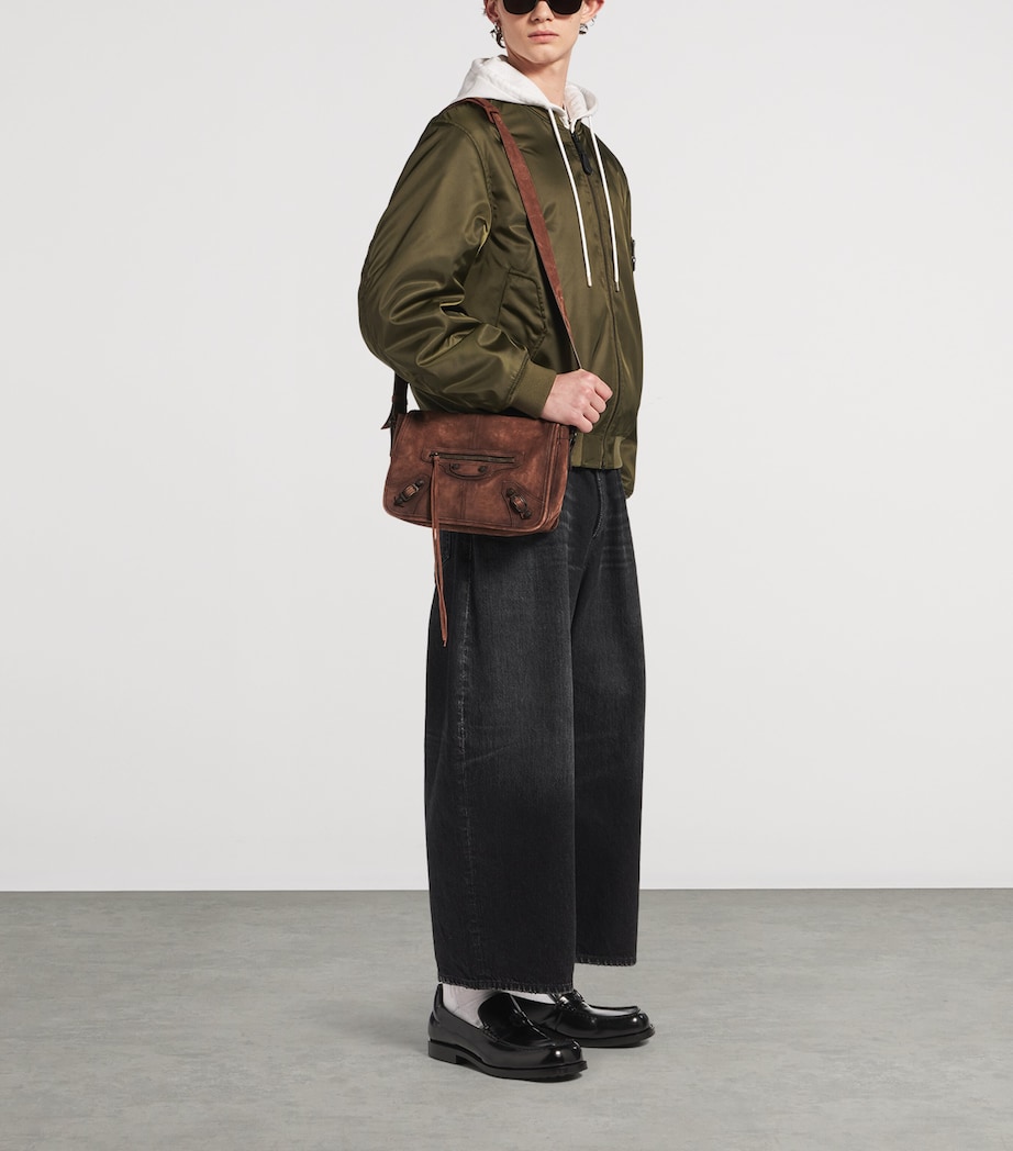 Balenciaga Suede Le City Messenger Bag - Image 2