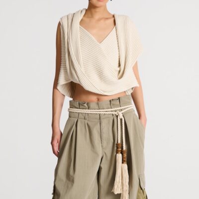 Balmain Cotton Rope Tie Belt - Image 2