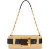 Balmain Faux Raffia Anthem Clutch Bag - Image 1