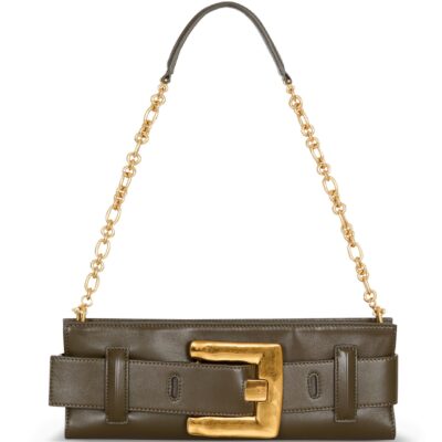 Balmain Leather Anthem Clutch Bag - Image 1