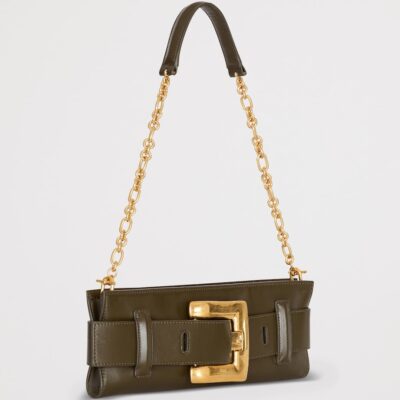 Balmain Leather Anthem Clutch Bag - Image 3
