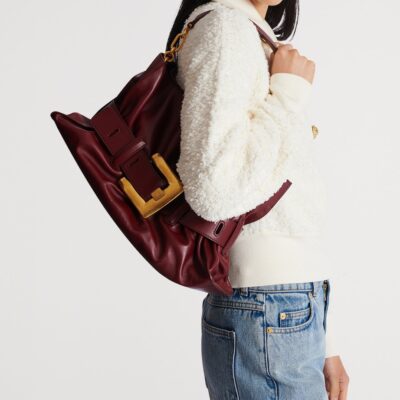 Balmain Medium Leather Anthem Shoulder Bag - Image 2