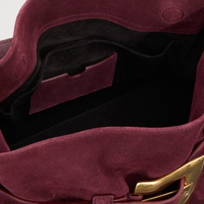 Balmain Medium Suede Anthem Shoulder Bag - Image 5