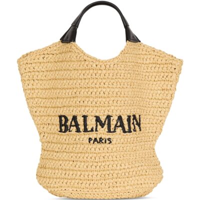 Balmain Mini Crochet Tote Bag - Image 1