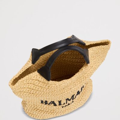 Balmain Mini Crochet Tote Bag - Image 4